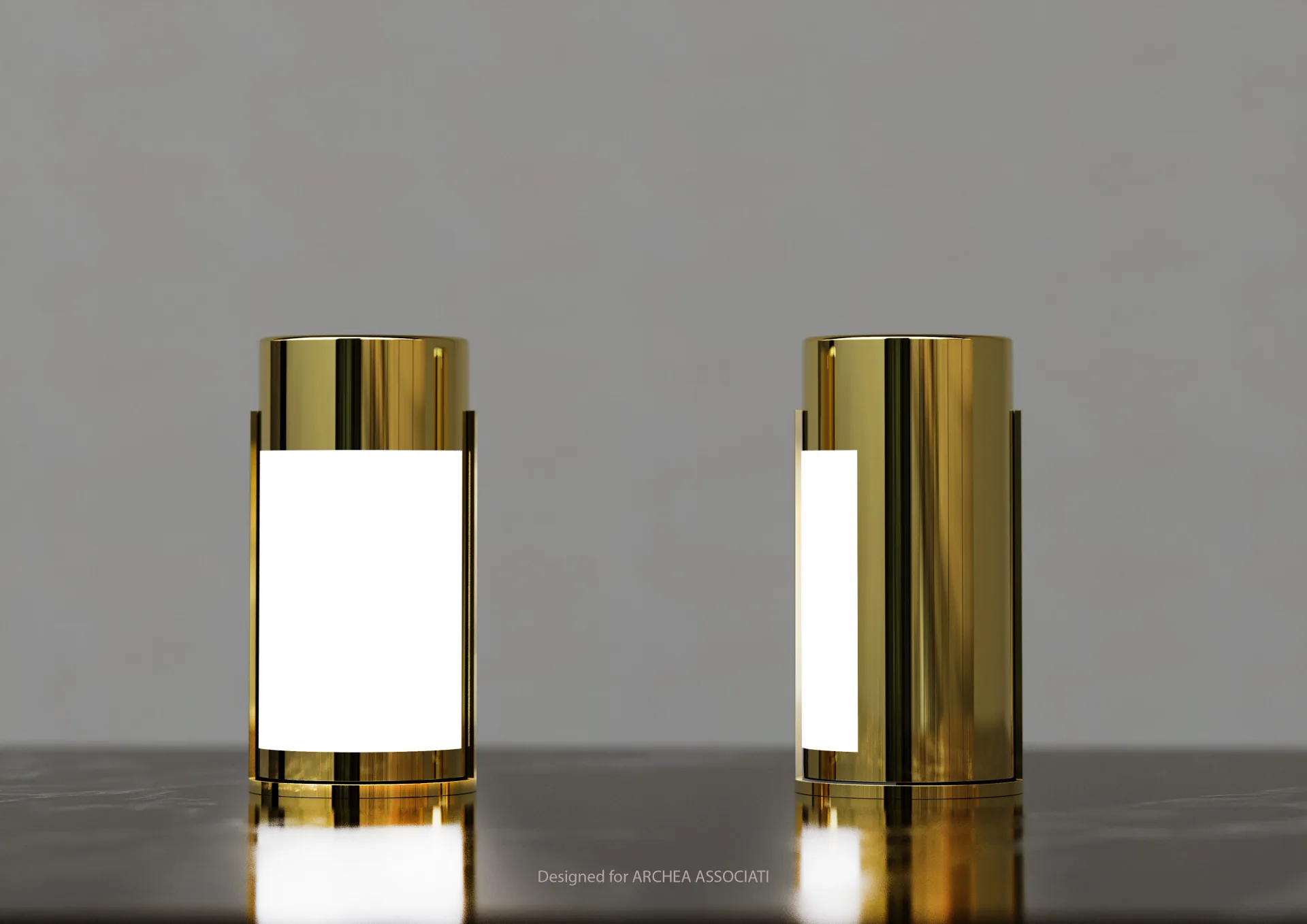 Serie in tubo d'ottone – lampade tubolari in ottone, immagine 4