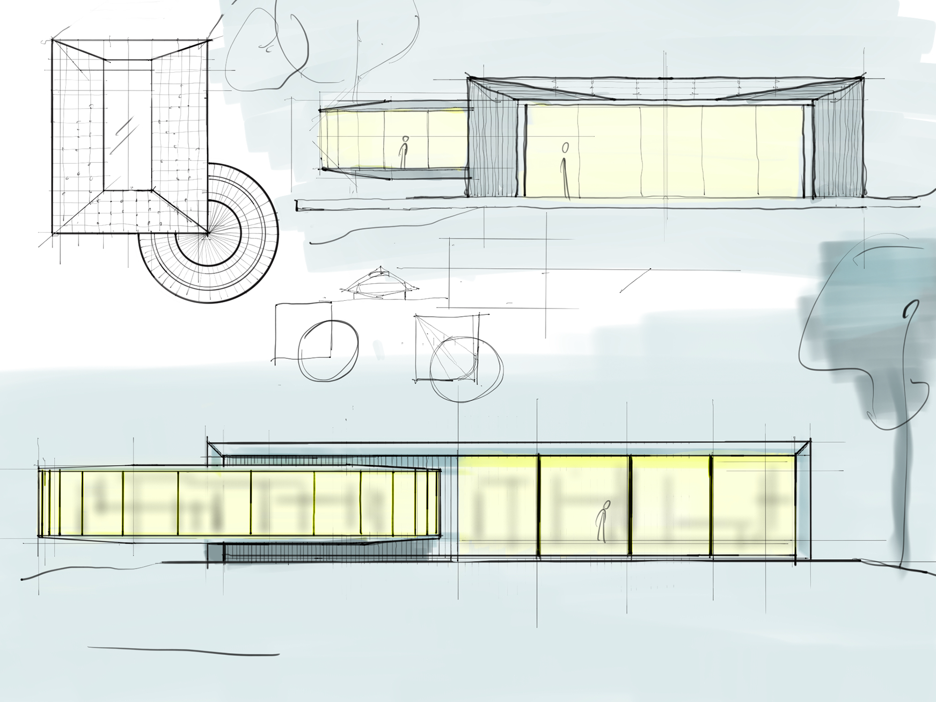 Sketches and concepts – volume and shadow sketch 3
