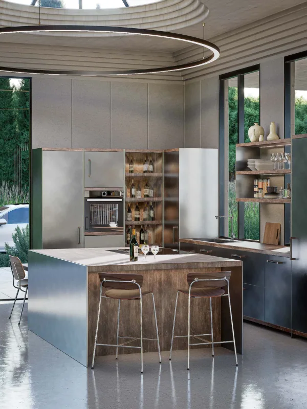 Tuscan brutalism – kitchen