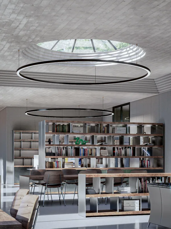 Tuscan brutalism – living room 2