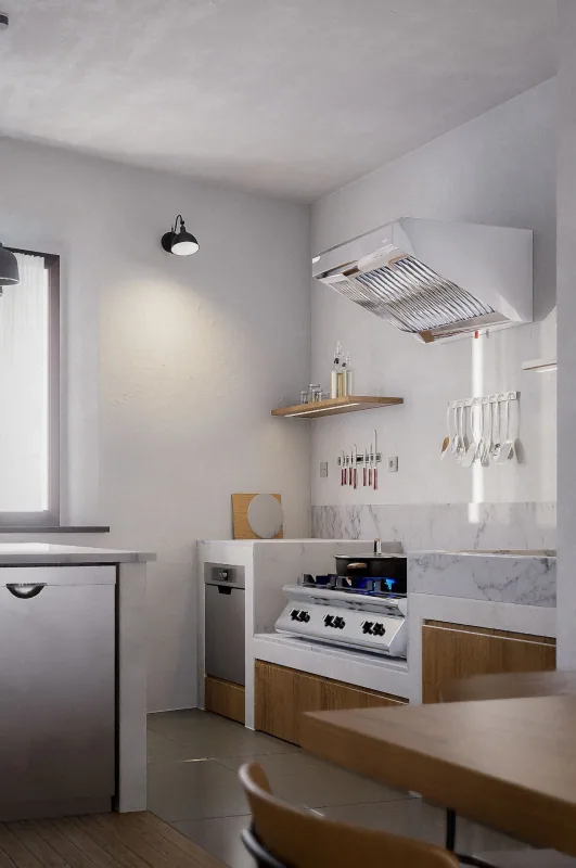 Marble & Wood Residence – interior