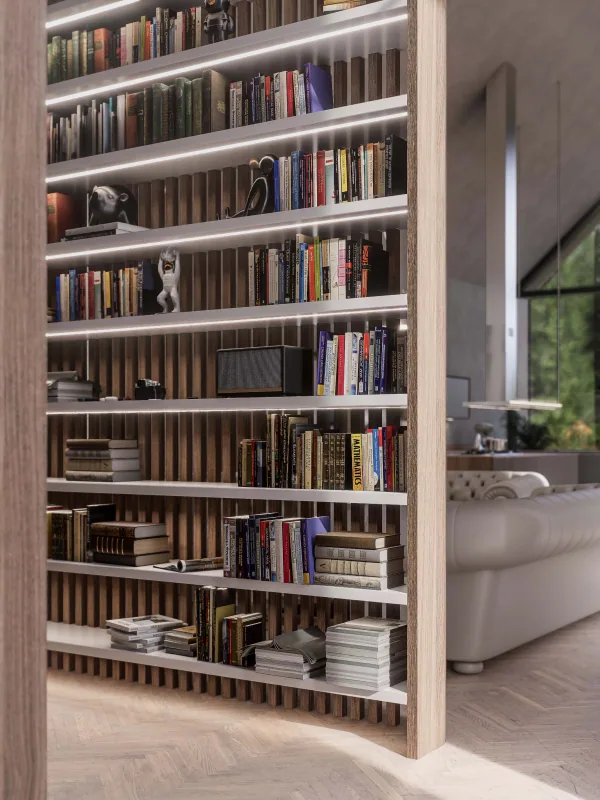 Nordic Refuge – bookcase